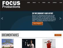 Tablet Screenshot of focusproductions.co.uk